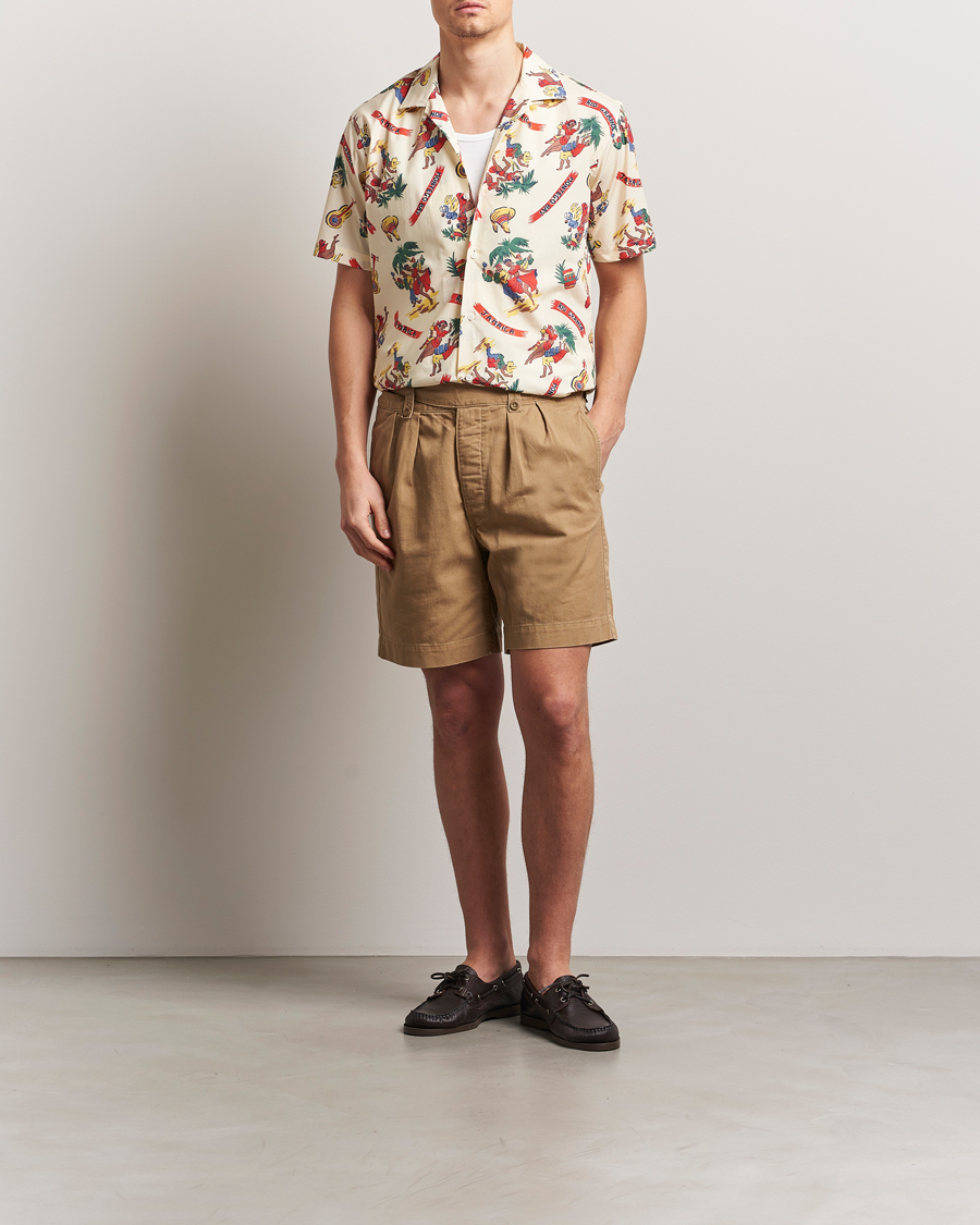 Hombres | Camisas | Gitman Vintage | Jamaica Camp Shirt Cream