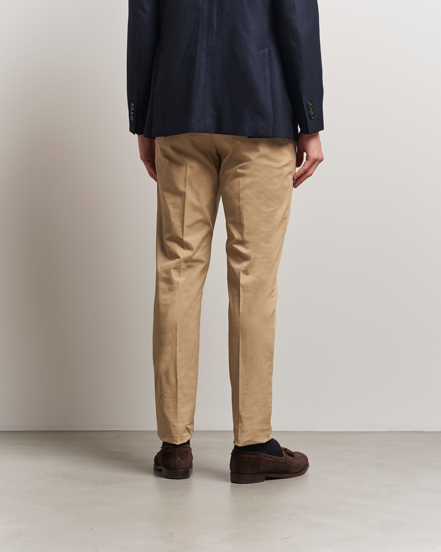 Hombres | Pantalones | PT01 | Gentleman Fit Cotton/Stretch Trousers Beige
