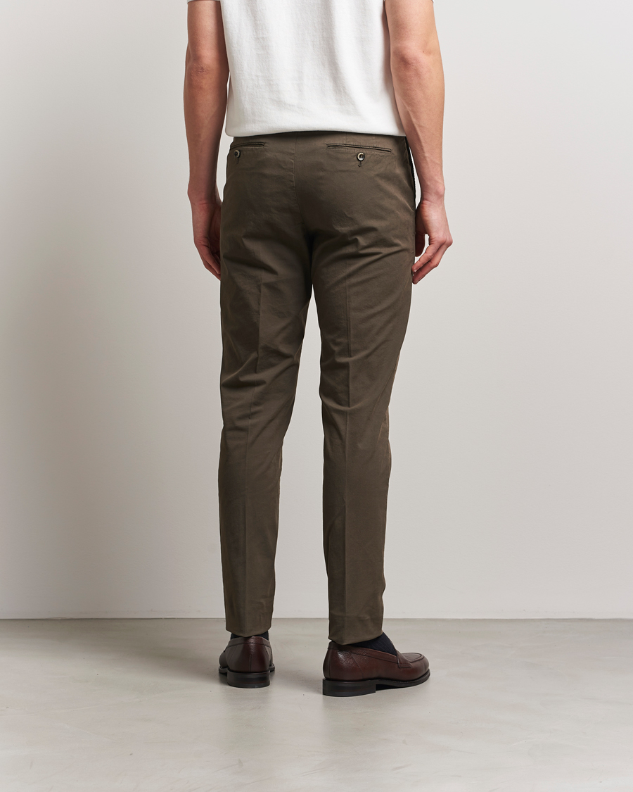 Hombres | Pantalones | PT01 | Gentleman Fit Cotton/Stretch Trousers Brown