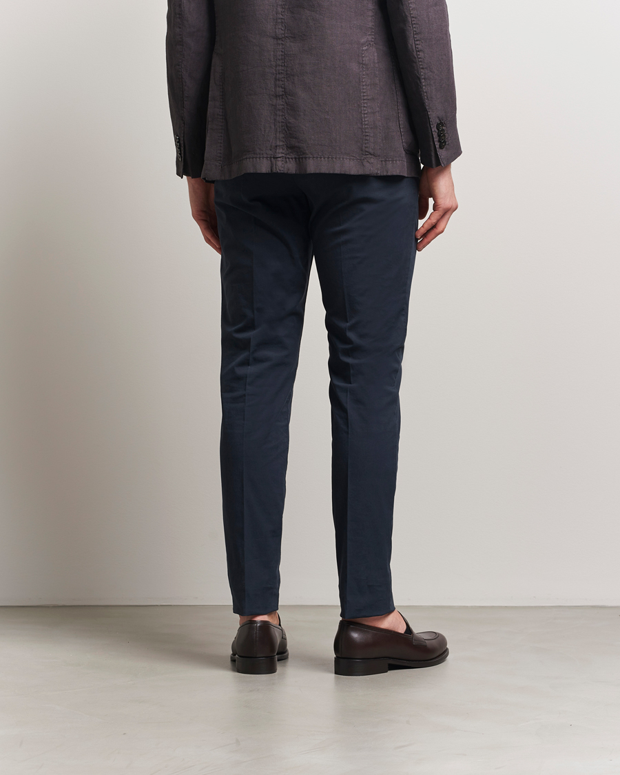 Hombres | Pantalones | PT01 | Gentleman Fit Cotton/Stretch Trousers Navy