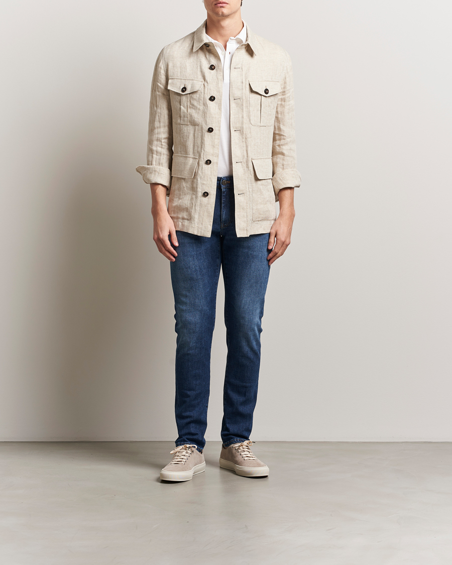 Hombres | Vaqueros | PT01 | Slim Fit Stretch Jeans Dark Blue Wash