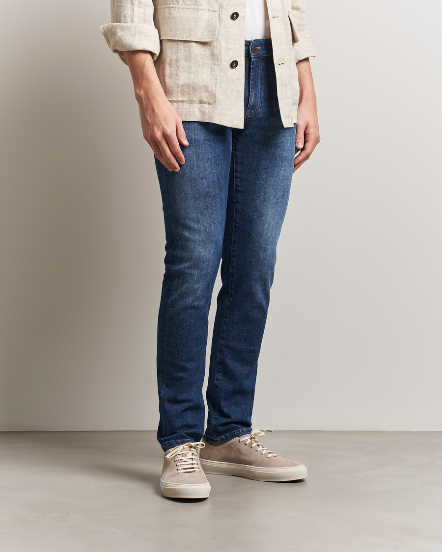 Hombres | Vaqueros | PT01 | Slim Fit Stretch Jeans Dark Blue Wash
