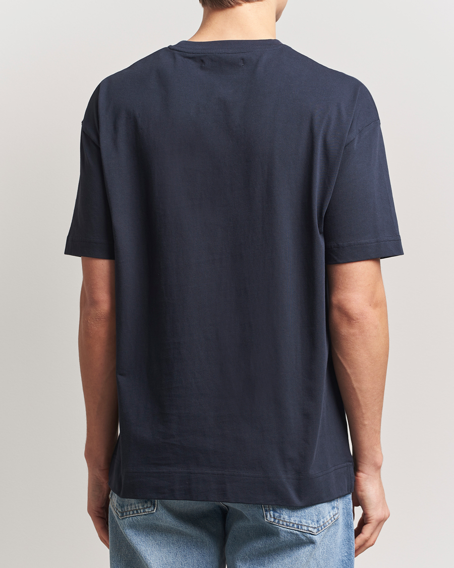 Hombres | Camisetas | Samsøe Samsøe | Joel Organic Cotton T-Shirt Salute Navy