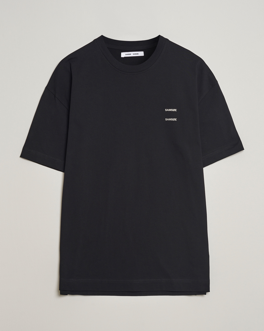 Hombres | Camisetas | Samsøe Samsøe | Joel Organic Cotton T-Shirt Black