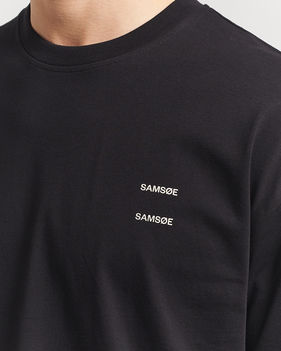 Hombres | Camisetas | Samsøe Samsøe | Joel Organic Cotton T-Shirt Black