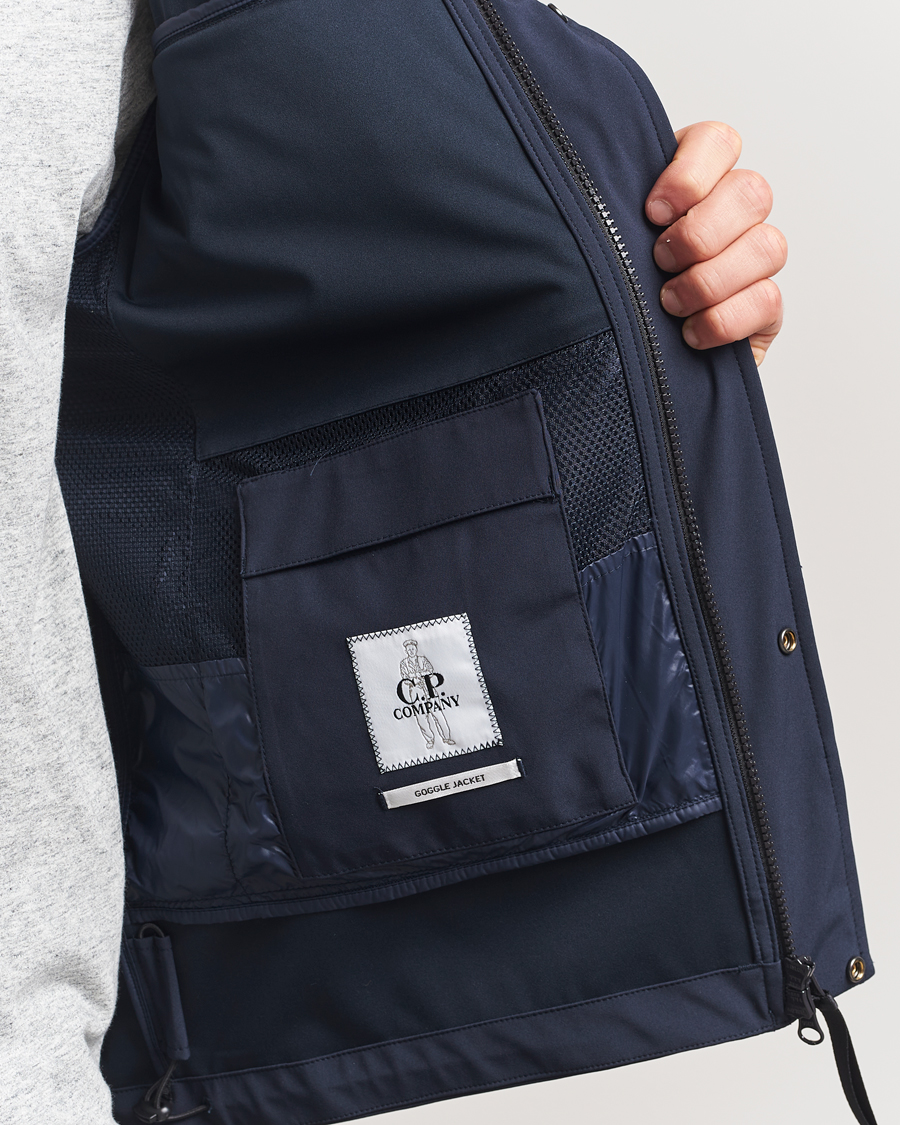 Hombres | Abrigos y chaquetas | C.P. Company | Shell-R Goggle Hood Jacket Navy