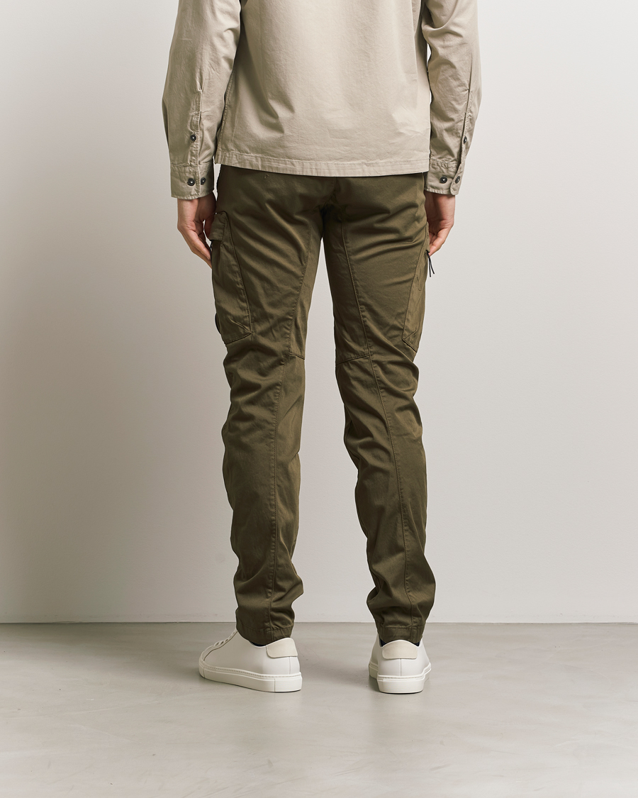 Hombres | Pantalones | C.P. Company | Satin Stretch Cargo Pants Olive