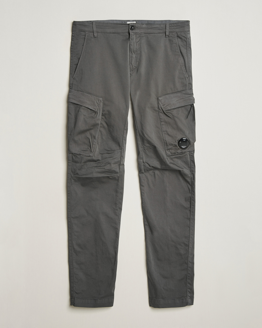Hombres | Pantalones | C.P. Company | Satin Stretch Cargo Pants Grey