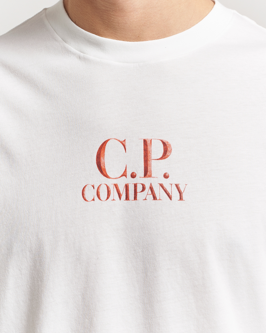 Hombres | Camisetas | C.P. Company | Short Sleeve Back Logo T-Shirt White