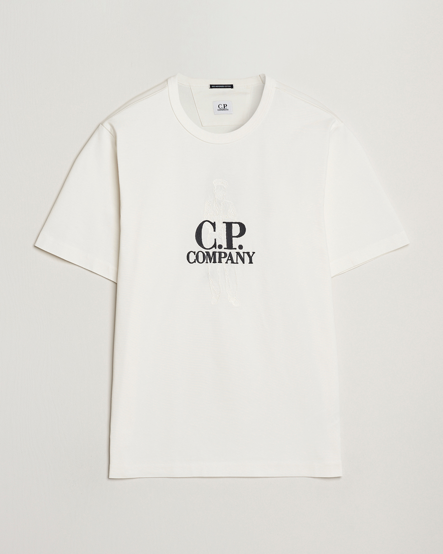 Hombres | Camisetas | C.P. Company | Mercerized Heavy Cotton Back Logo T-Shirt White