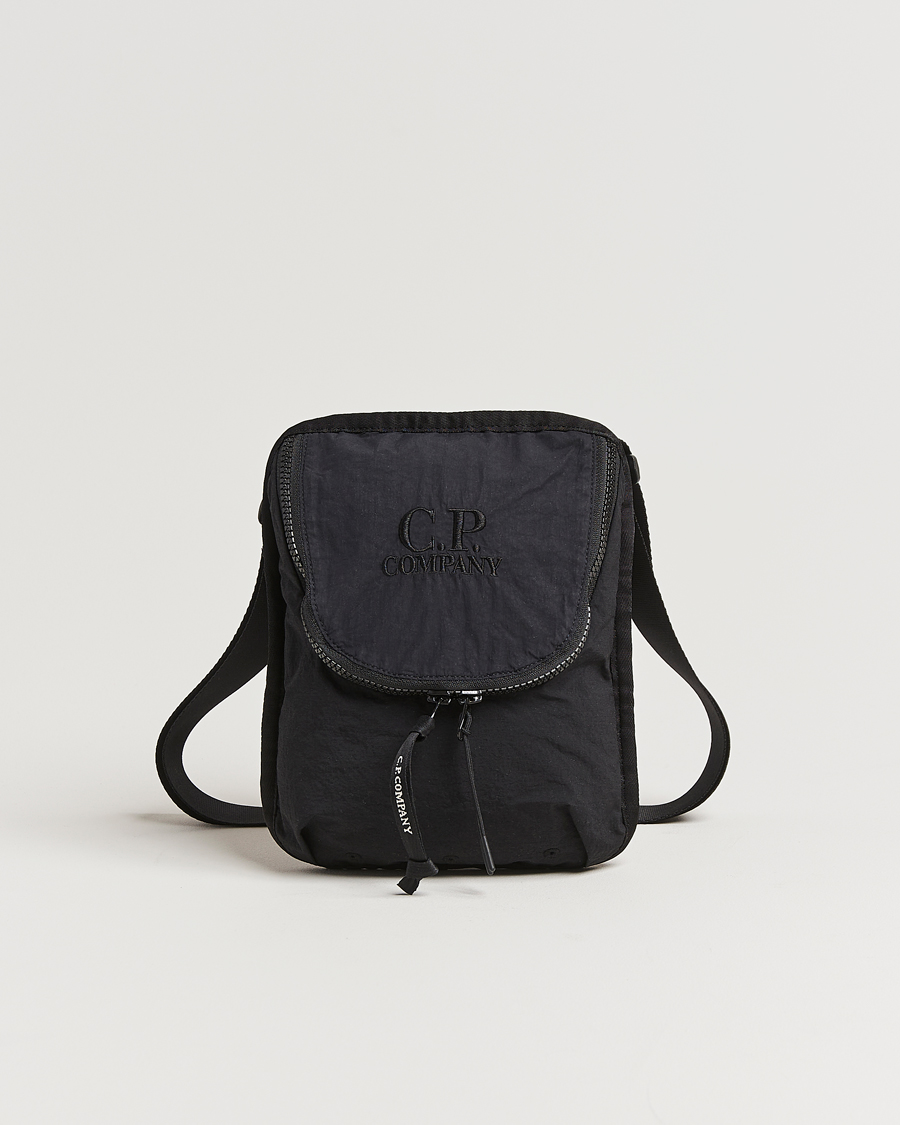 Hombres | C.P. Company Plain Paper Touch Accessorie Bag Black | C.P. Company | Plain Paper Touch Accessorie Bag Black