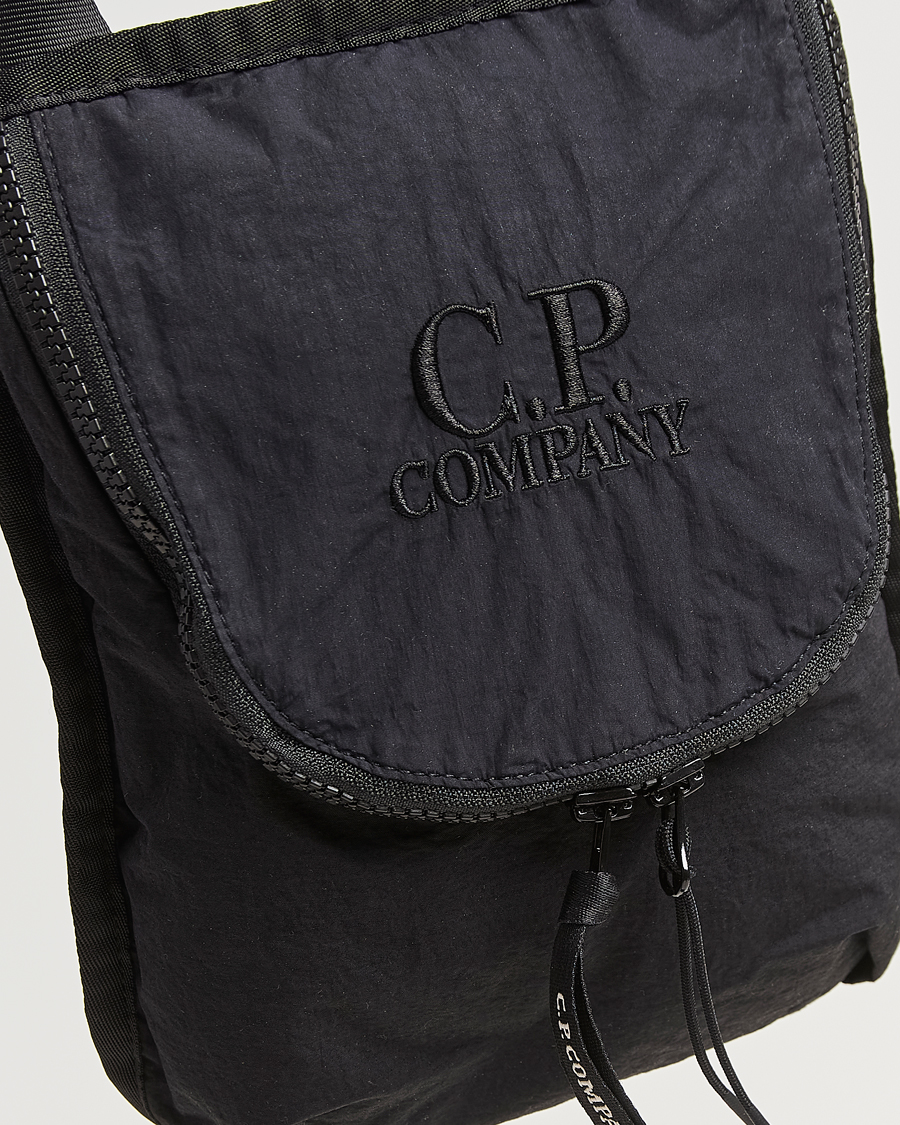 Hombres | C.P. Company Plain Paper Touch Accessorie Bag Black | C.P. Company | Plain Paper Touch Accessorie Bag Black