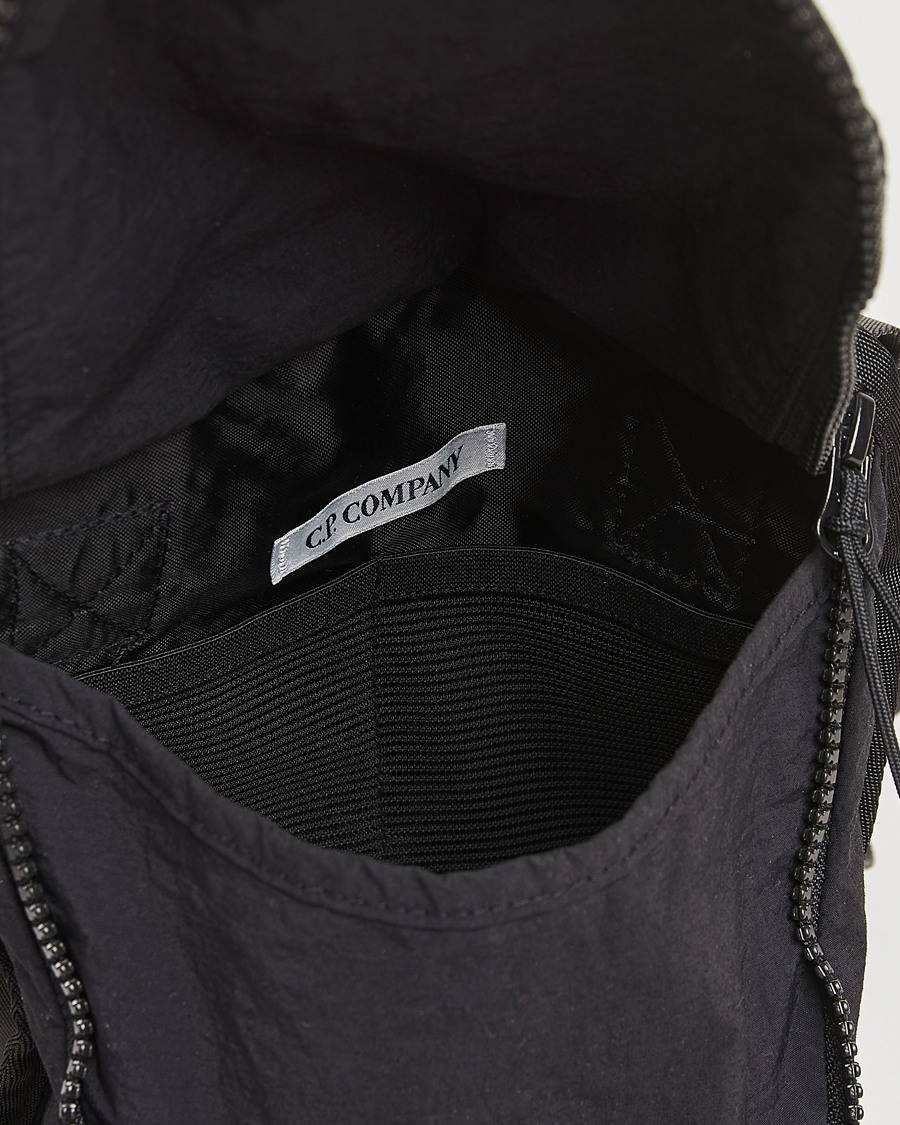 Hombres | C.P. Company Plain Paper Touch Accessorie Bag Black | C.P. Company | Plain Paper Touch Accessorie Bag Black