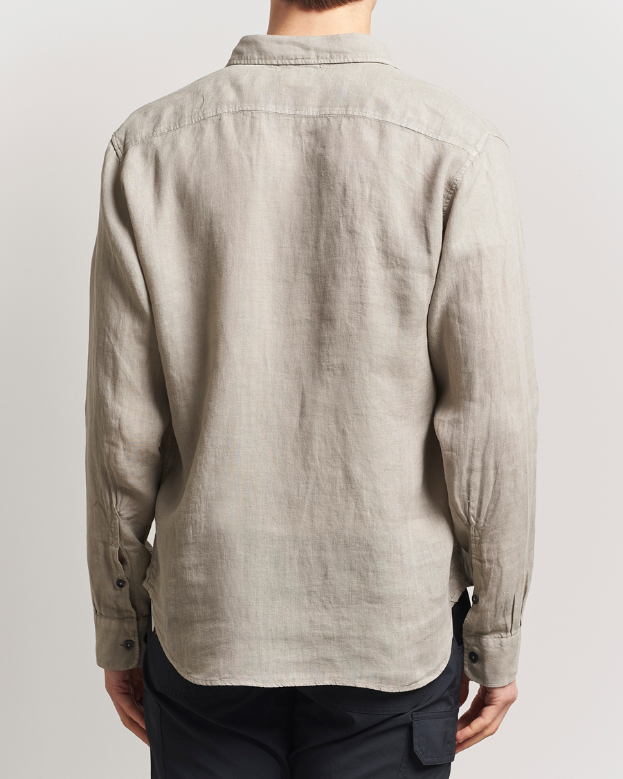 Hombres | Camisas | C.P. Company | Long Sleeve Linen Shirt Taupe