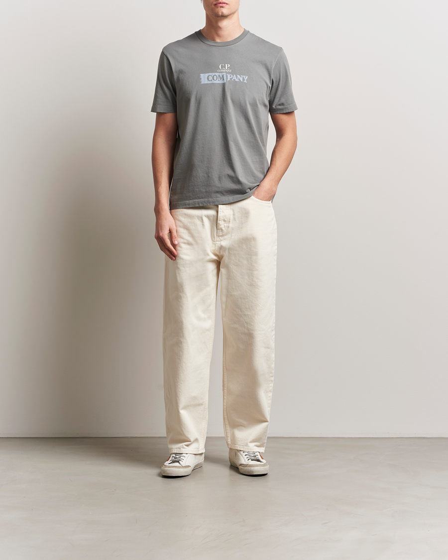 Hombres | Camisetas | C.P. Company | Back Print Short Sleeve T-Shirt Grey