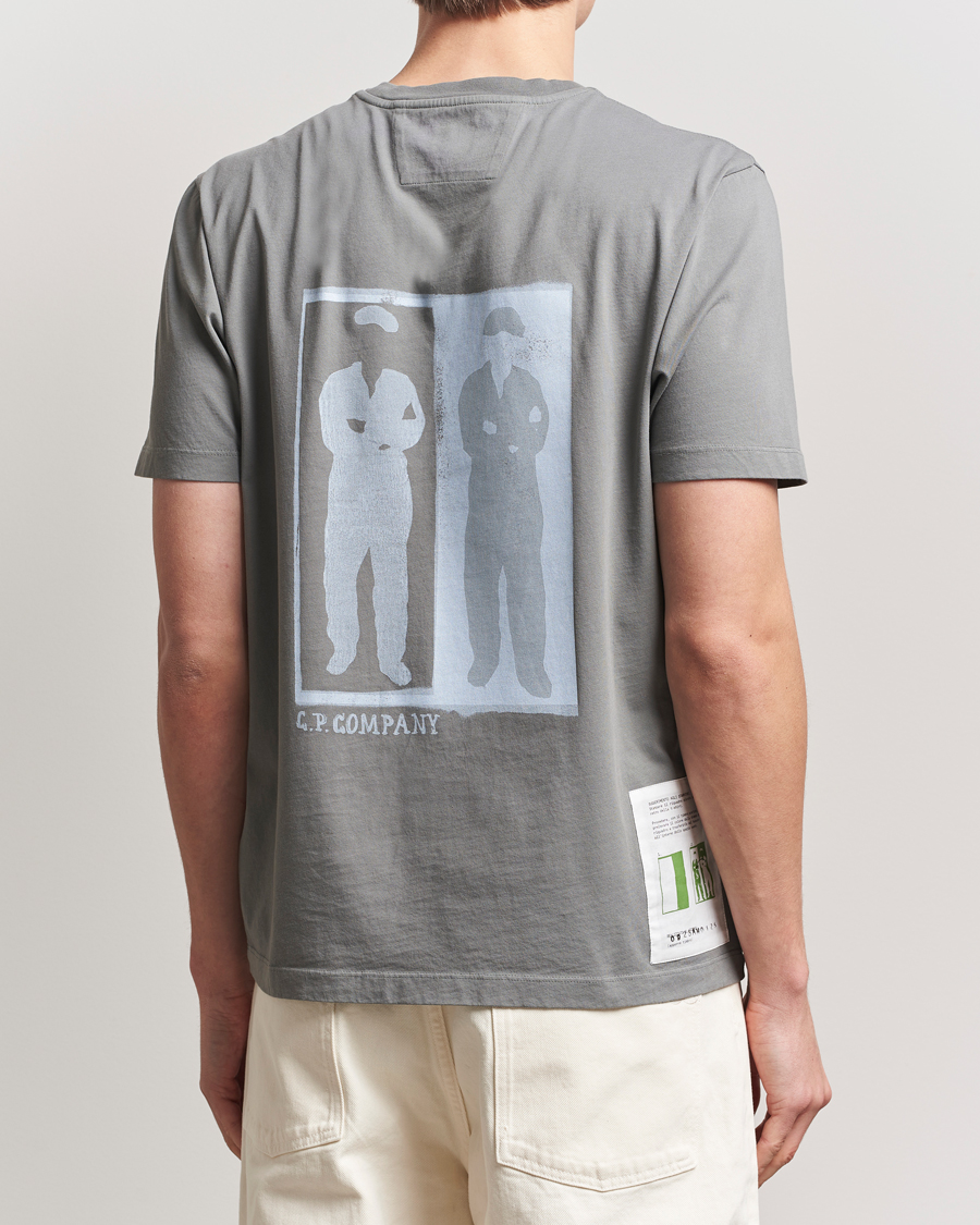 Hombres | Camisetas | C.P. Company | Back Print Short Sleeve T-Shirt Grey