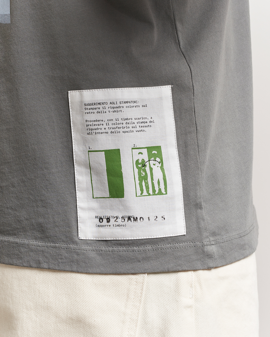 Hombres | Camisetas | C.P. Company | Back Print Short Sleeve T-Shirt Grey