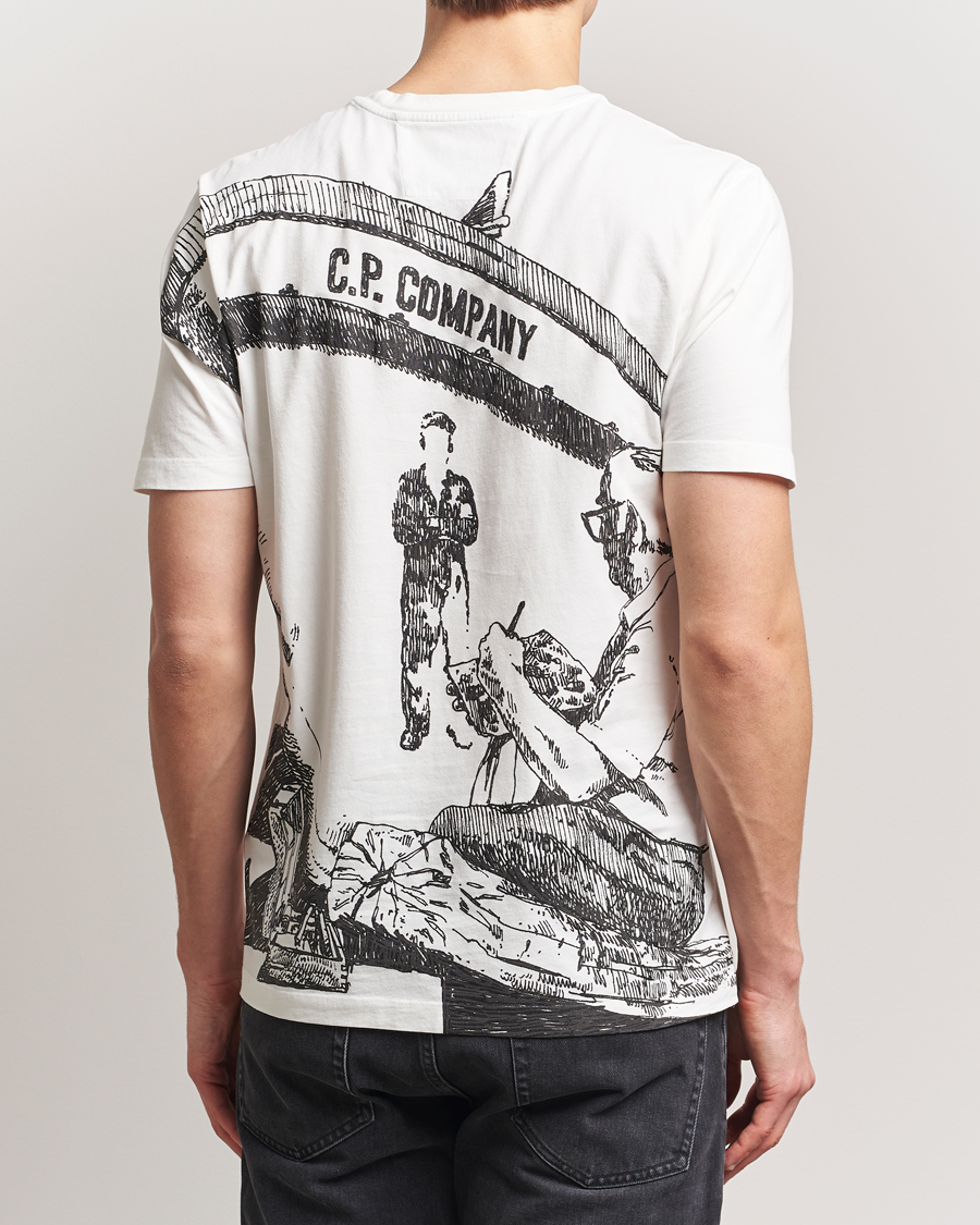 Hombres | Camisetas | C.P. Company | Back Print Short Sleeve T-Shirt White