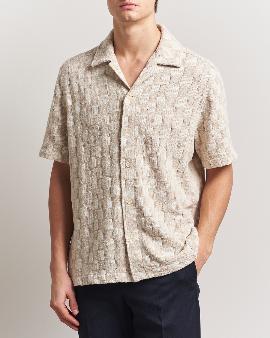 Hombres | Camisas | J.Lindeberg | Torpa Resort Jersey Shirt Moonbeam