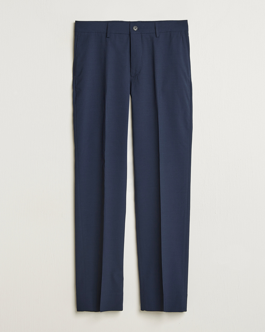 Hombres | Pantalones | J.Lindeberg | Gabi Drape Wool Pants Navy
