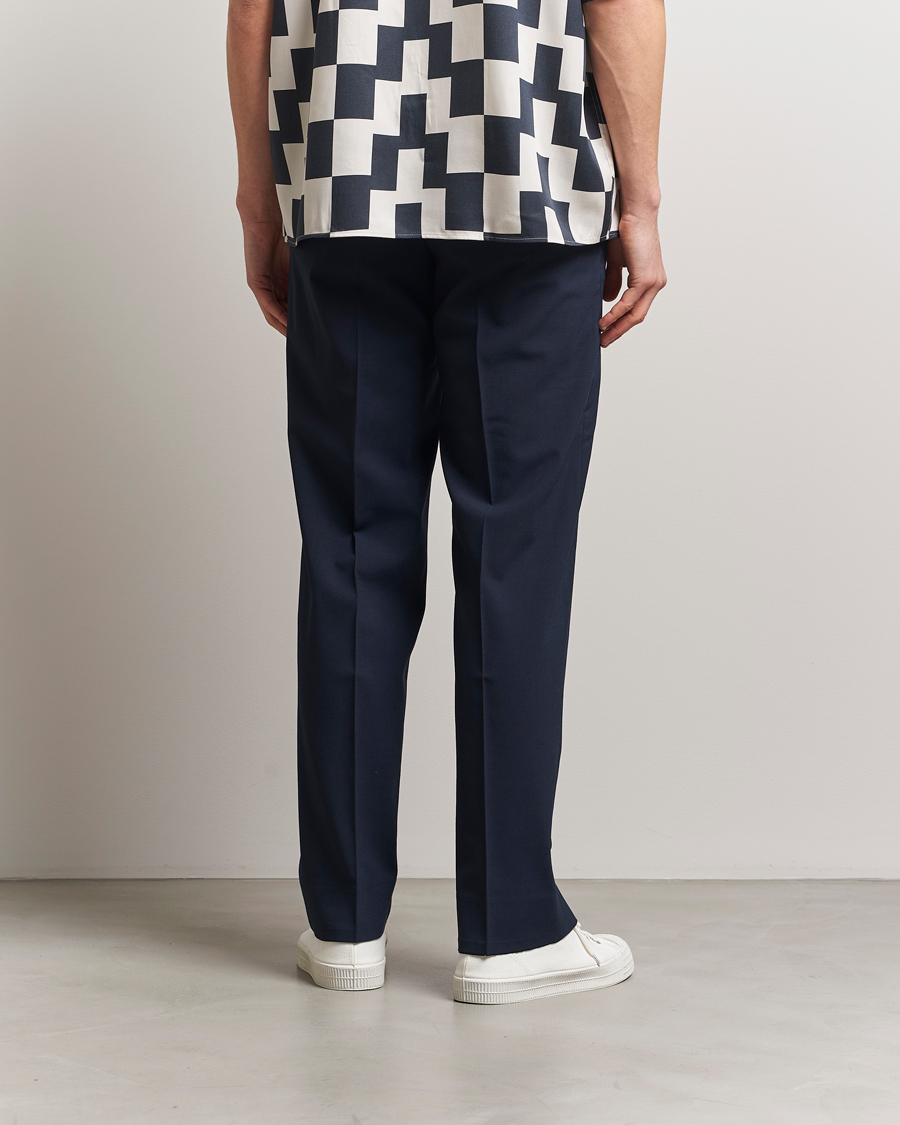 Hombres | Pantalones | J.Lindeberg | Gabi Drape Wool Pants Navy