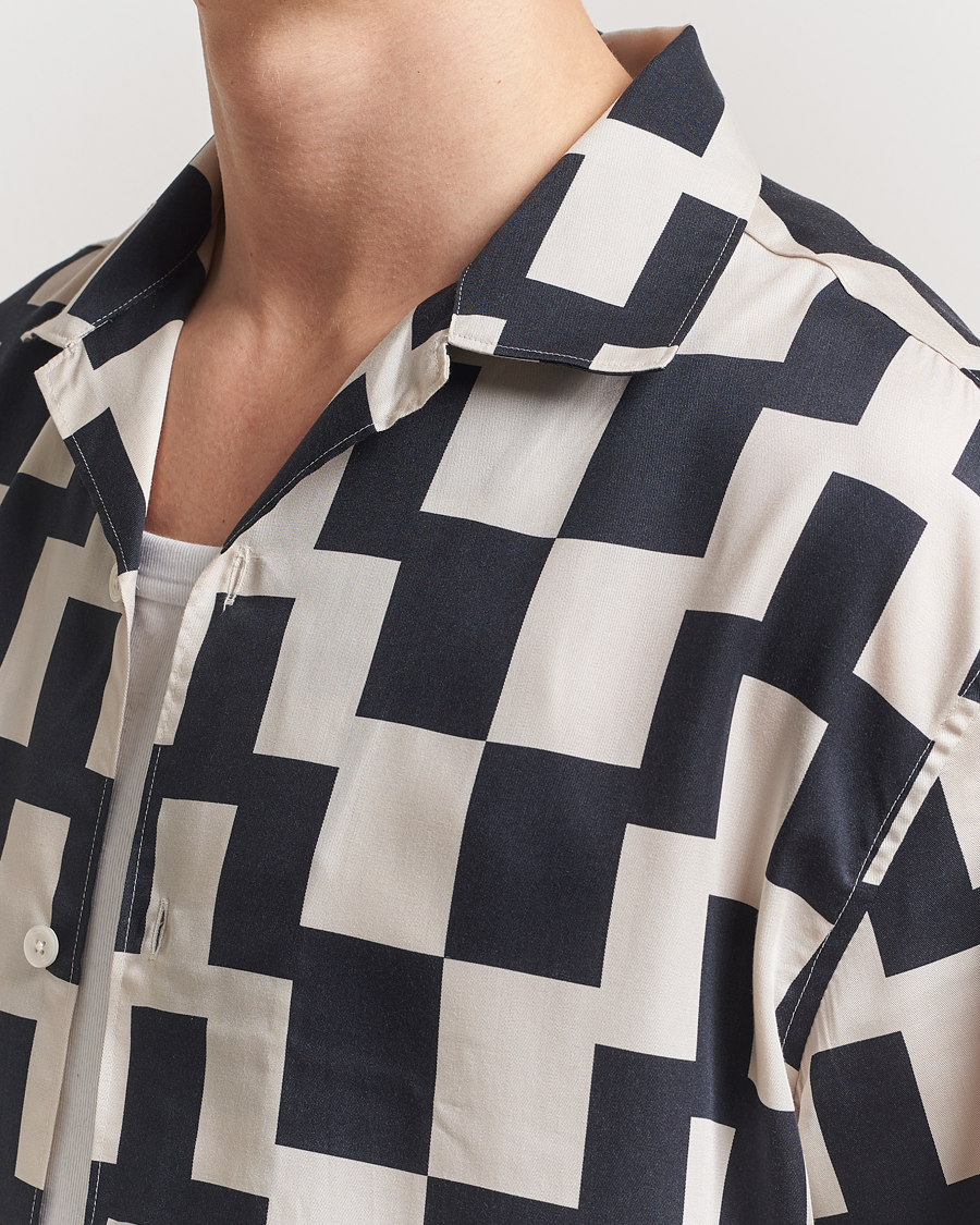 Hombres | Camisas | J.Lindeberg | Ellis Stack Bridge Print Shirt Black