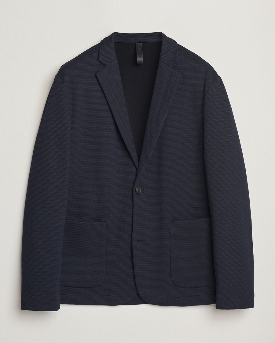 Hombres | Blazers | J.Lindeberg | Calvon 3D Piquet Blazer Navy