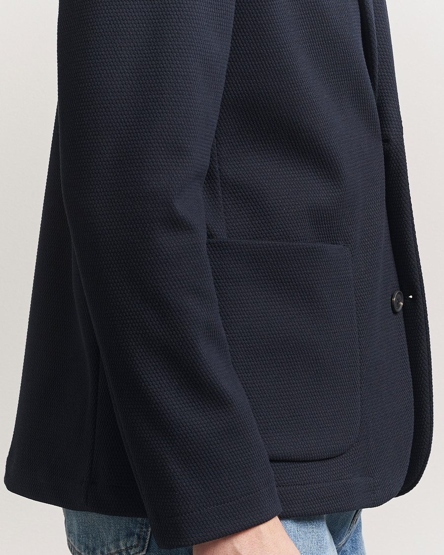 Hombres | Blazers | J.Lindeberg | Calvon 3D Piquet Blazer Navy