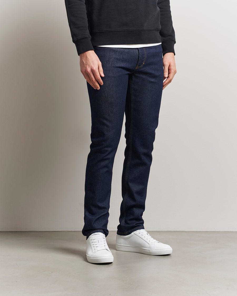 Hombres | Vaqueros | J.Lindeberg | Jax Rinsed Slim Jeans Dark Blue