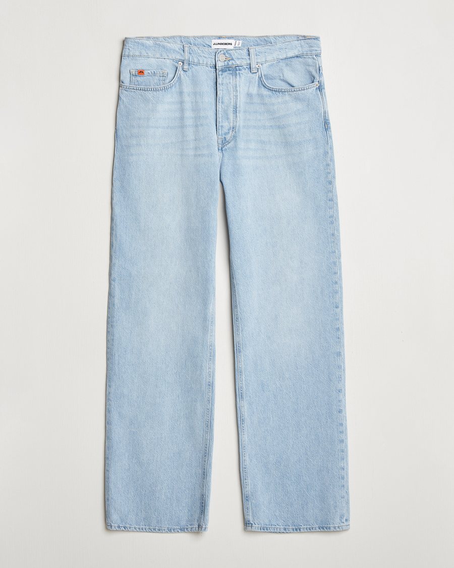Hombres | Vaqueros | J.Lindeberg | Cart Super Stone Wide Jeans Light Blue