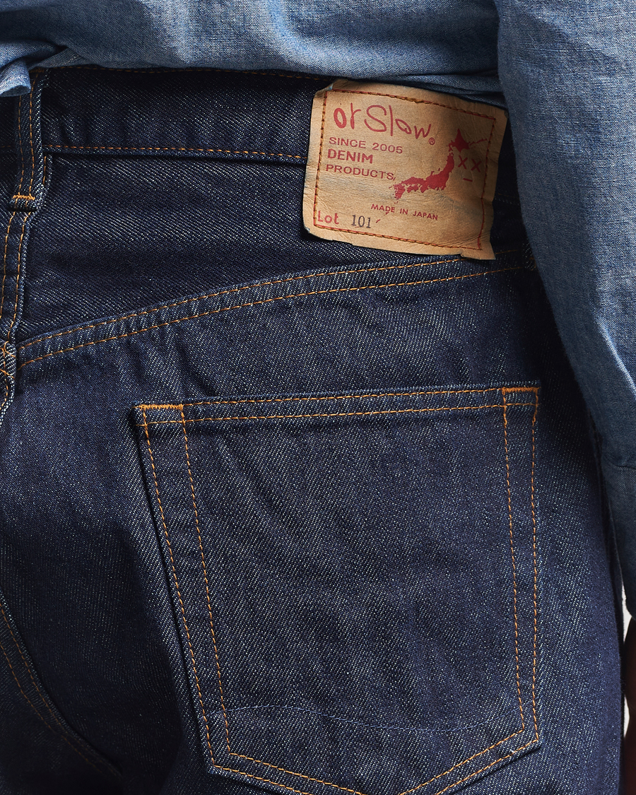 Hombres | Camisas | orSlow | 101 Dad Fit Jeans One Wash