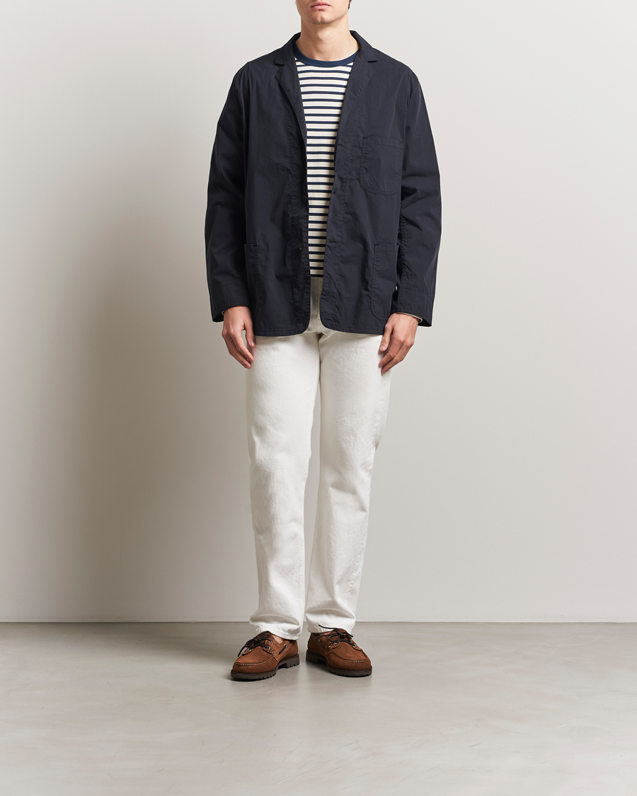 Hombres | Blazers | orSlow | Light Cotton Blazer Black