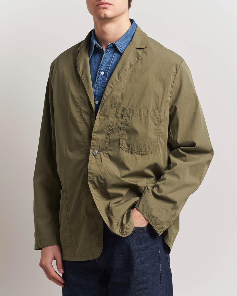 Hombres | Blazers | orSlow | Light Cotton Blazer Army Green