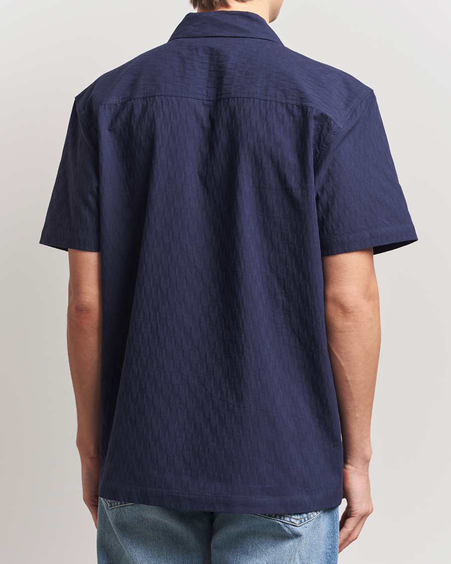 Hombres | Camisas | Palmes | Garden Short Sleeve Shirt Navy