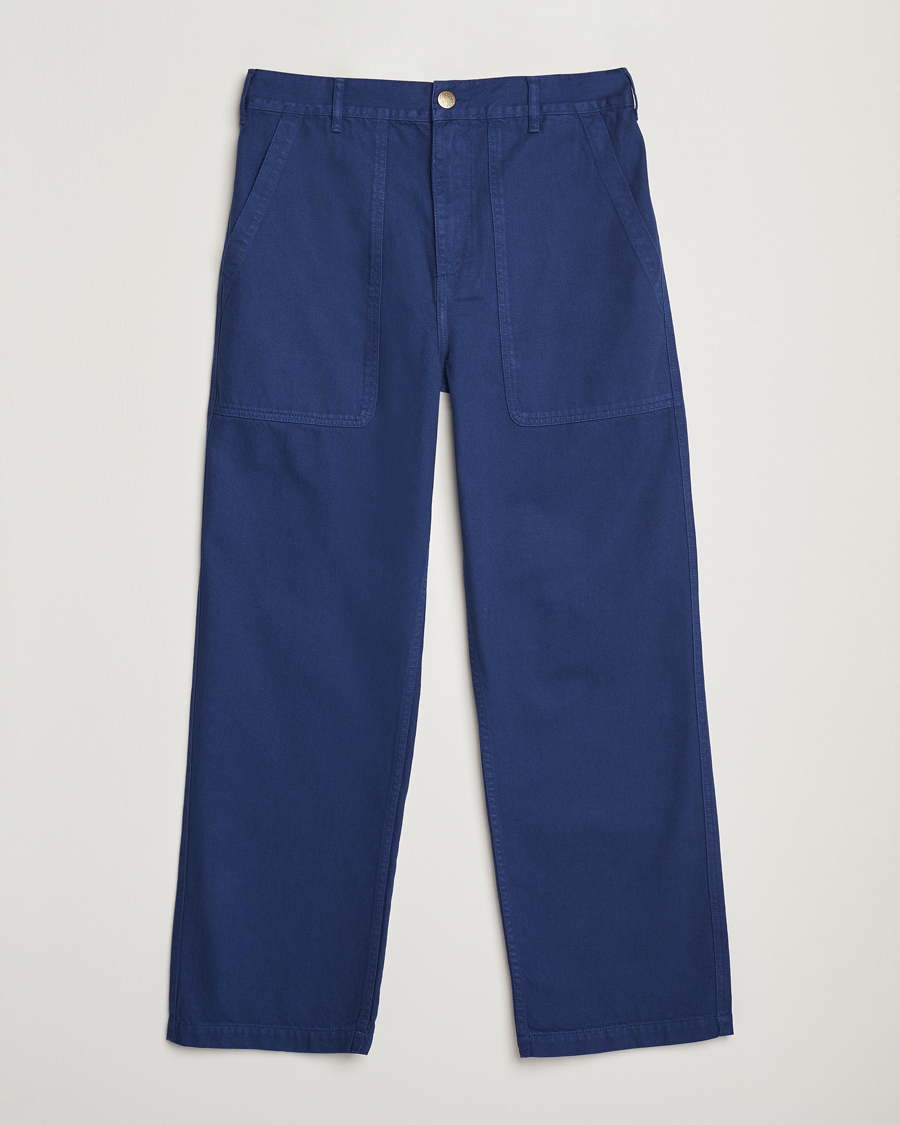 Hombres | Pantalones | Palmes | Twill Cotton Pants Dark Blue