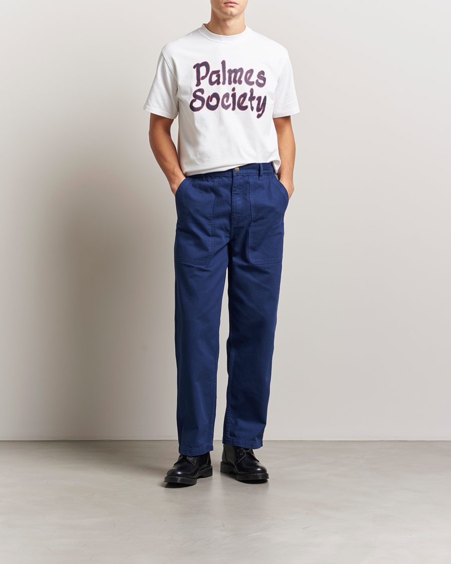 Hombres | Pantalones | Palmes | Twill Cotton Pants Dark Blue