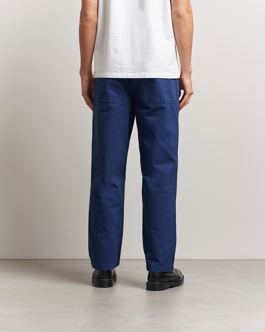 Hombres | Pantalones | Palmes | Twill Cotton Pants Dark Blue