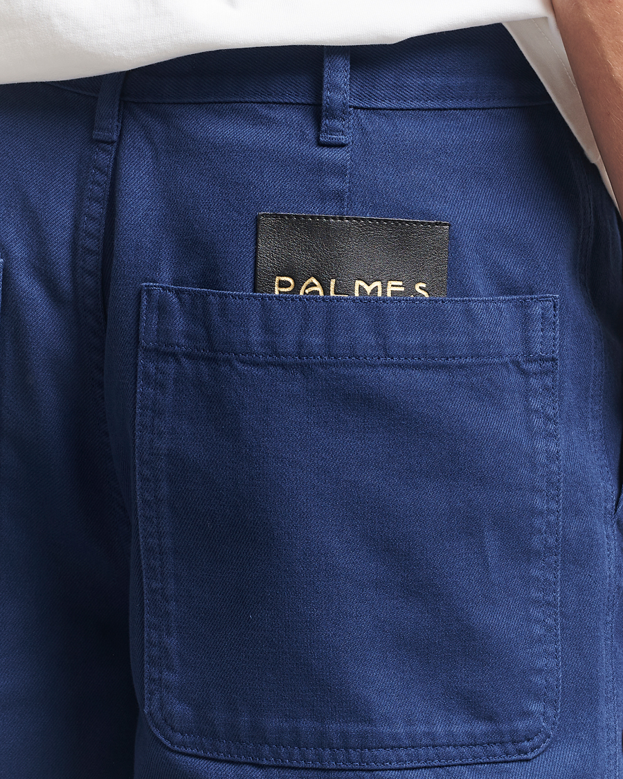 Hombres | Pantalones | Palmes | Twill Cotton Pants Dark Blue