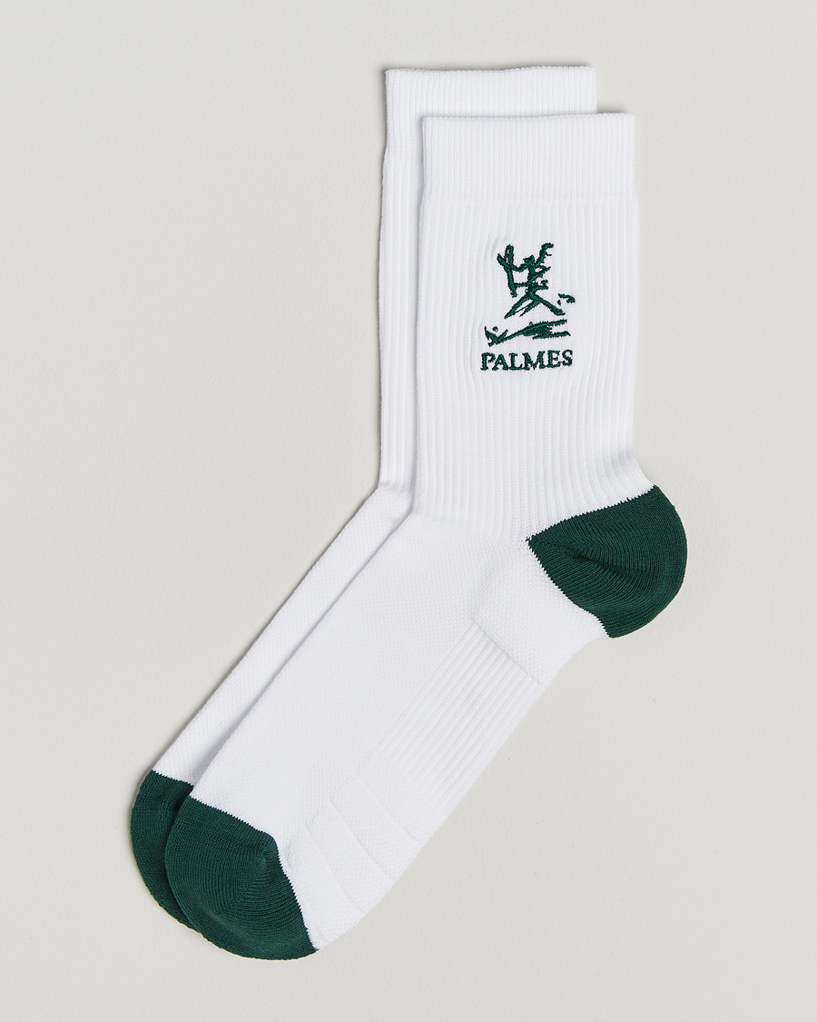 Hombres | Ropa interior y calcetines | Palmes | 2-Pack Contrast Tennis Socks White