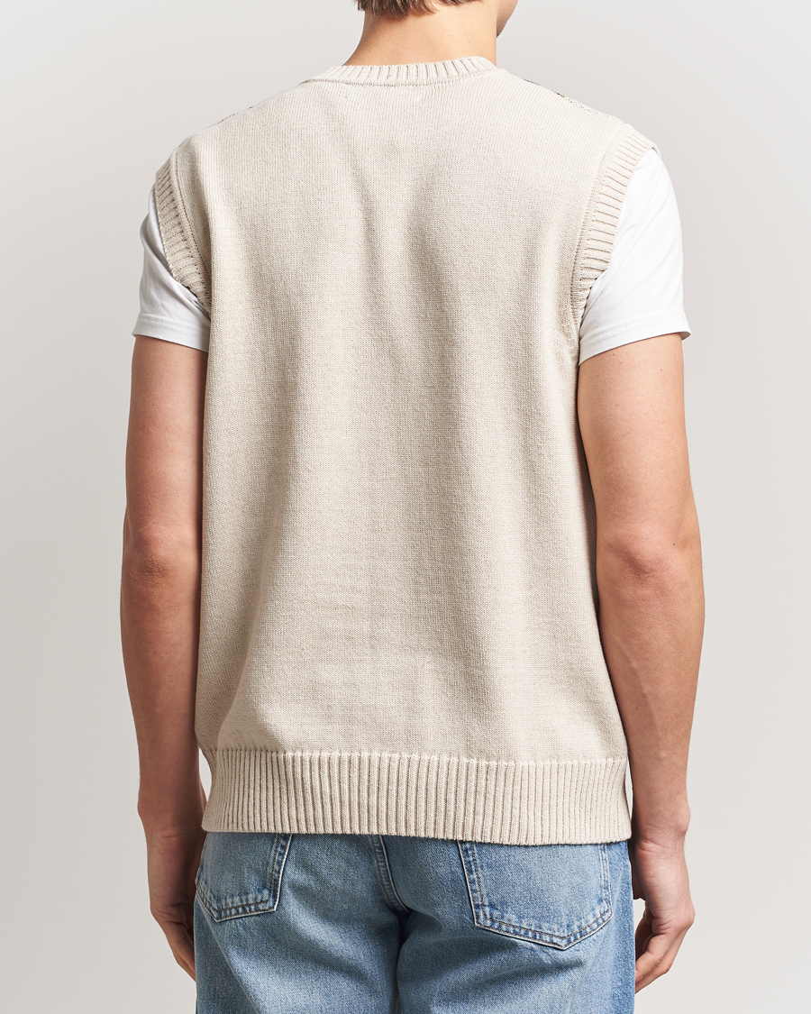 Hombres | Jerséis y prendas de punto | Palmes | Argyle Knitted Vest Off White
