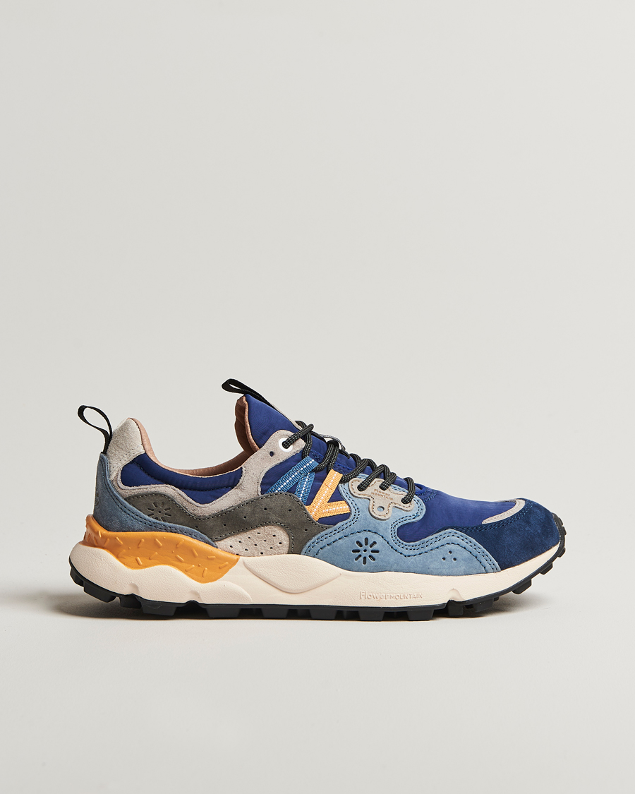 Hombres | Flower Mountain Yamano 3 Suede/Nylon Sneaker Mixed Blue | Flower Mountain | Yamano 3 Suede/Nylon Sneaker Mixed Blue