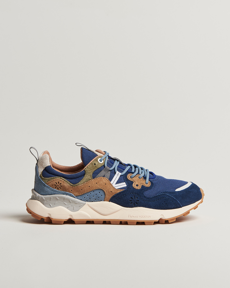 Hombres | Flower Mountain Yamano 3 Suede/Canvas Sneaker Navy | Flower Mountain | Yamano 3 Suede/Canvas Sneaker Navy