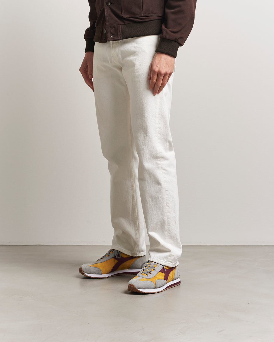 Hombres | Diadora Equipe 75 Running Sneaker Grey/Yellow | Diadora | Equipe 75 Running Sneaker Grey/Yellow