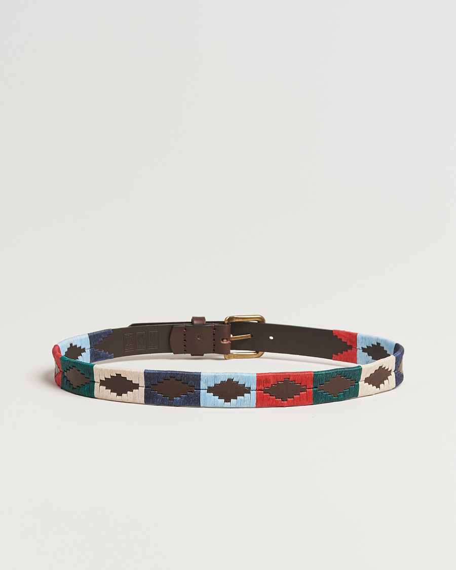 Hombres | Cinturones | Pampeano | Multi Hand Stitched Classic Leather Belt 3,5cm