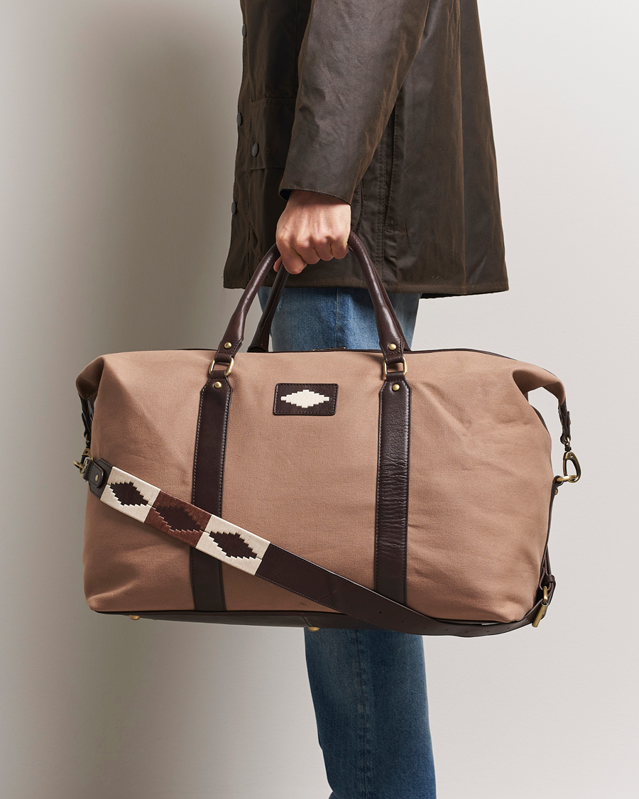 Hombres | Bolsos | Pampeano | Cabballero Large Canvas Weekend Bag Khaki