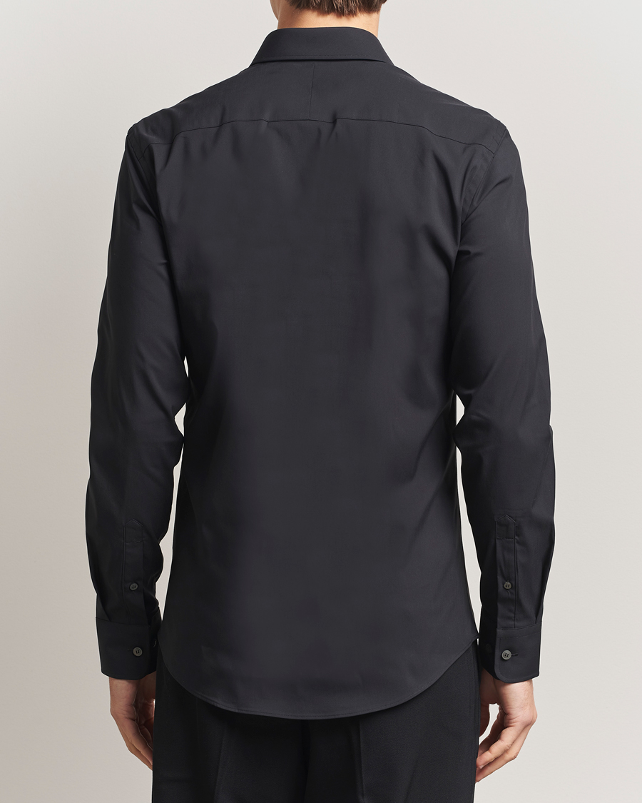 Hombres | Camisas | Tiger of Sweden | Adley Slim Fit Cut Away Shirt Black