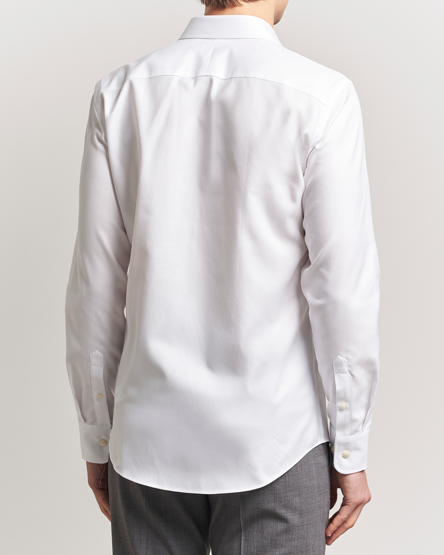 Hombres | Camisas | Tiger of Sweden | Adley Structured Slim Fit Cut Away Shirt White