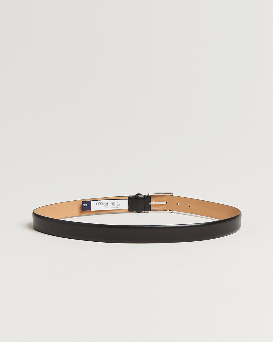 Hombres | Cinturones | Tiger of Sweden | Asenby Leather 3 cm Belt Black