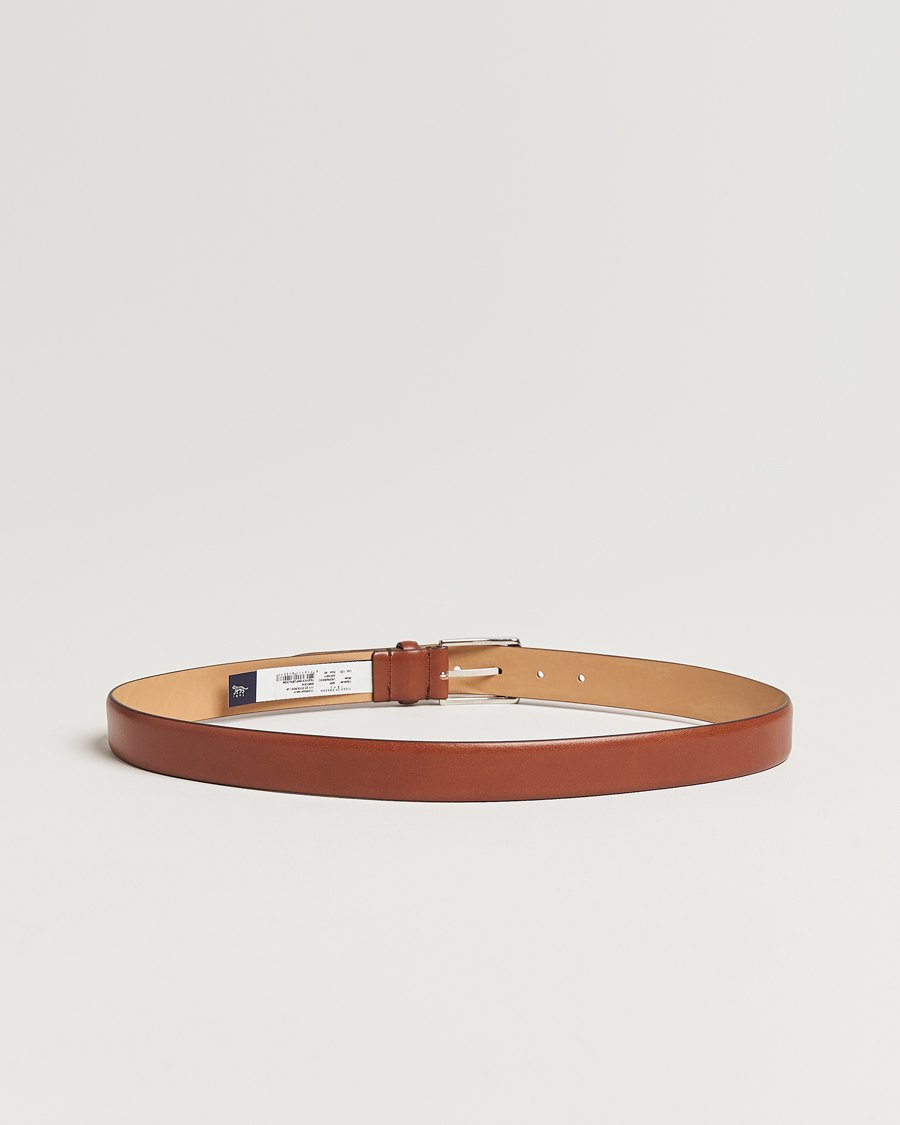 Hombres | Cinturones | Tiger of Sweden | Asenby Leather 3 cm Belt Cognac
