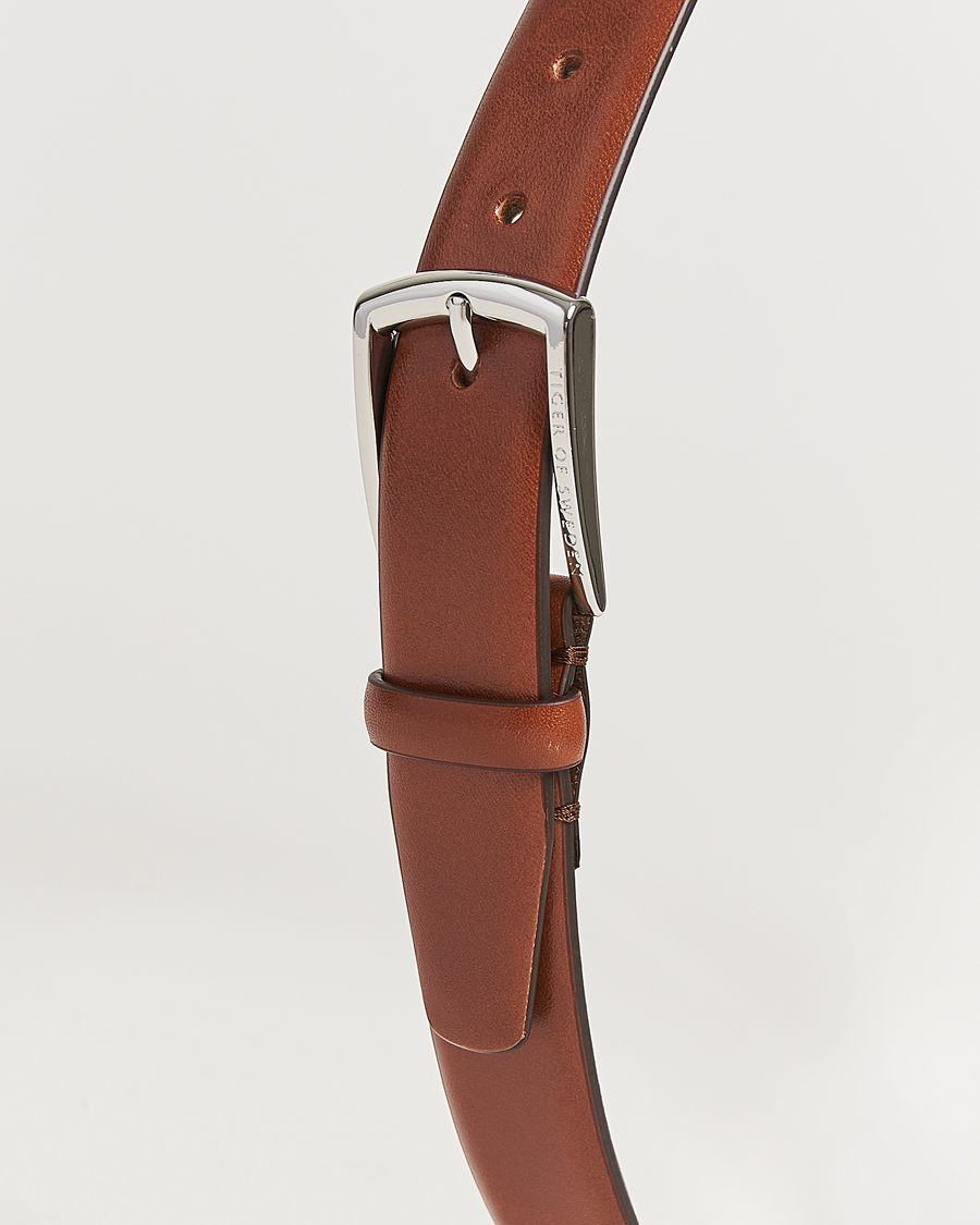Hombres | Cinturones | Tiger of Sweden | Asenby Leather 3 cm Belt Cognac
